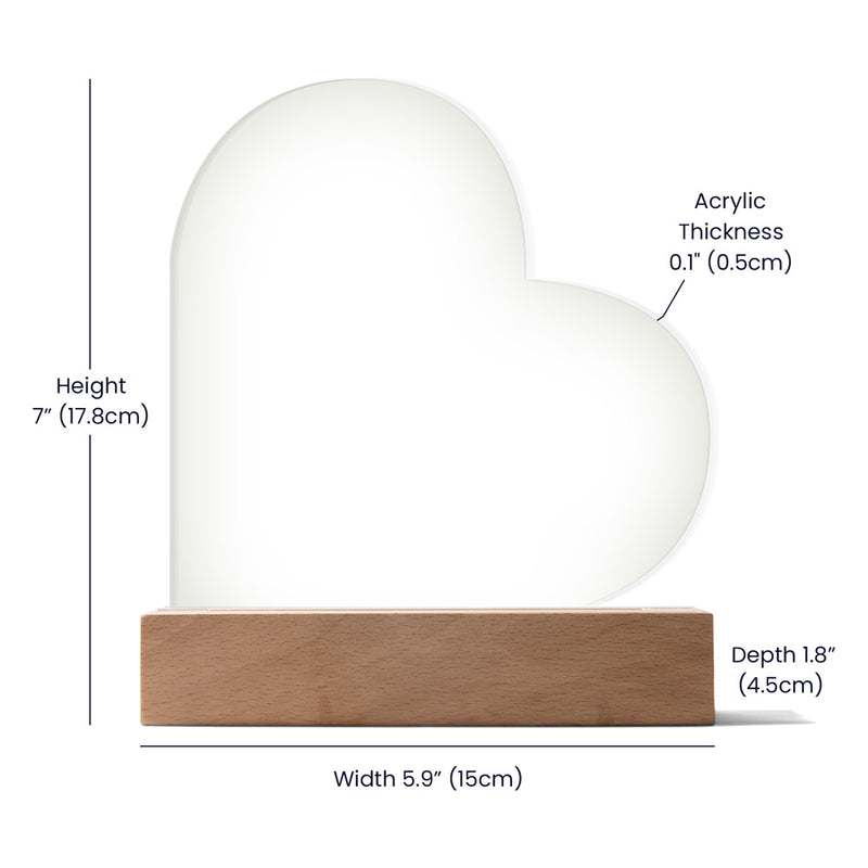 To My Daughter Braver – Acrylic Heart Plaque